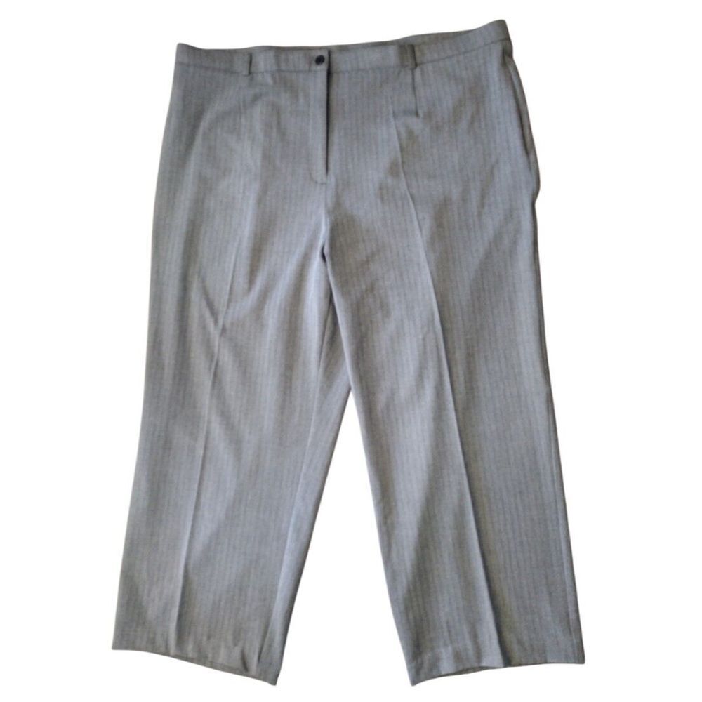 Courtenay Pants Women's Size 18 Grey Pinstripe Dress Career School Business